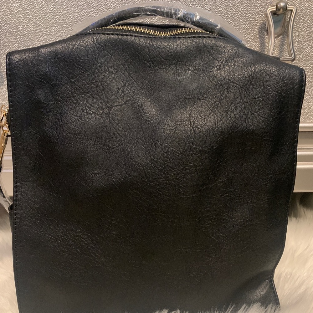 Vegan Leather Multi Strap Backpack - image 1